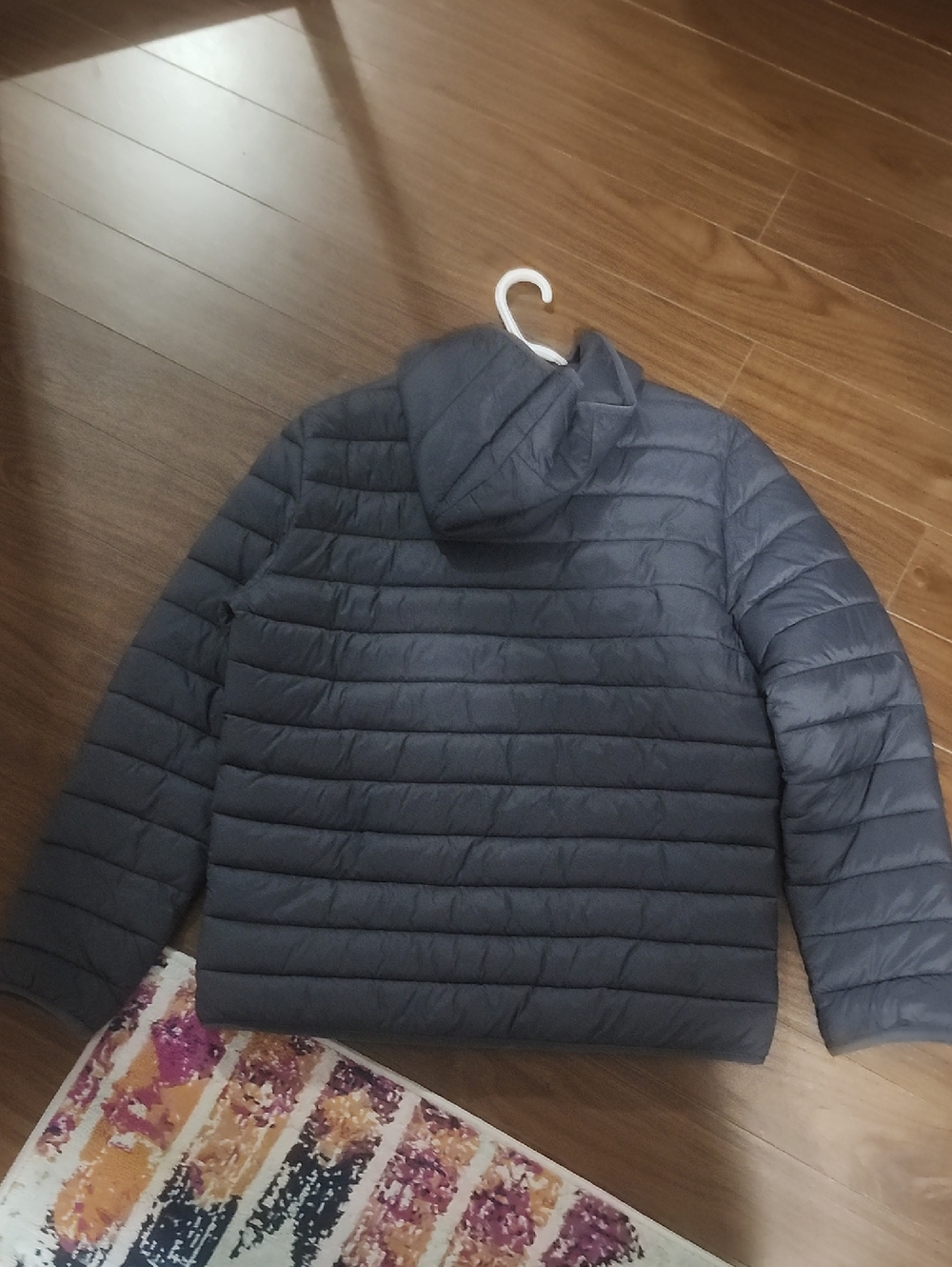 George Navy Puffer Jacket - Picture 3 of 4